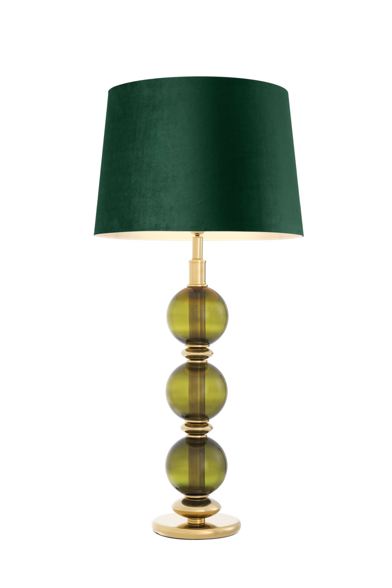 Lámpara de Mesa de Cristal Verde | Eichholtz Fondoro  | Oroa.es