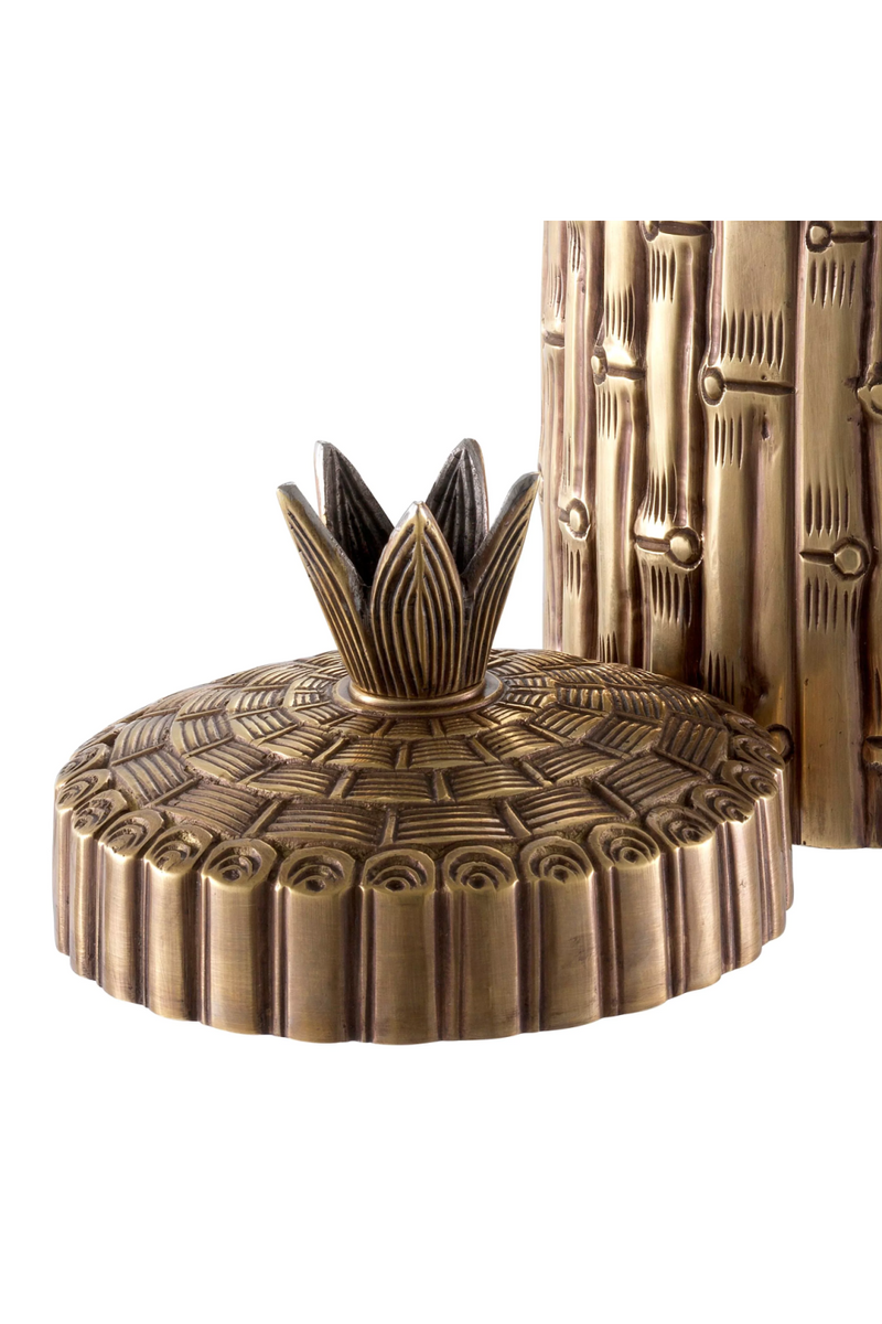 Caja Decorativo en Latón Antiguo | Eichholtz Bamboo | Oroa.es