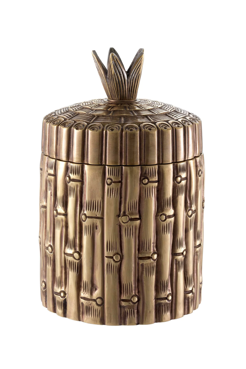 Caja Decorativo en Latón Antiguo | Eichholtz Bamboo | Oroa.es