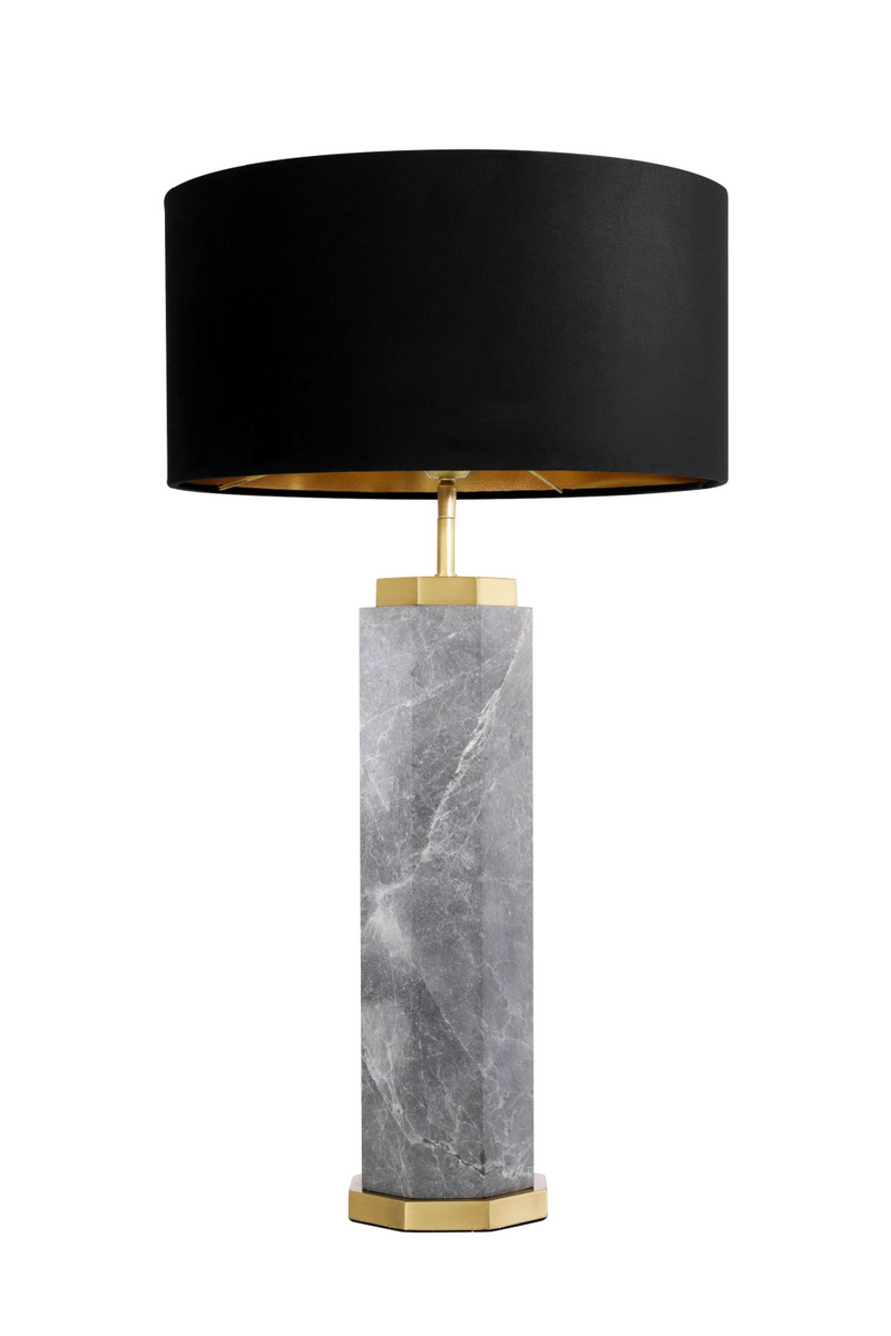 Lámpara de Mesa de Mármol Gris | Eichholtz Newman | Oroa.es