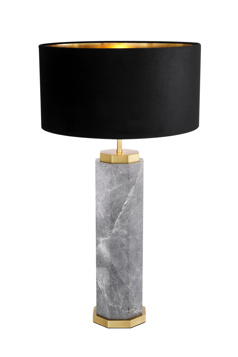 Lámpara de Mesa de Mármol Gris | Eichholtz Newman | Oroa.es