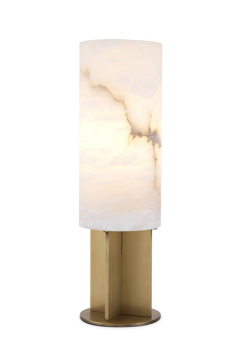 Lámpara de Mesa de Latón y Alabastro | Eichholtz Giorgina | Oroa.es