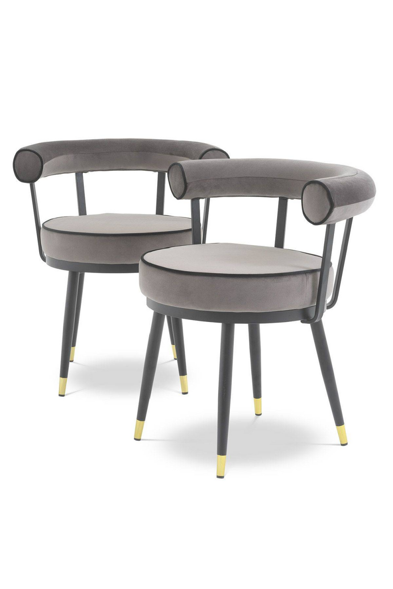 Silla De Comedor Set 2 Gris | Eichholtz Vico | OROA.es