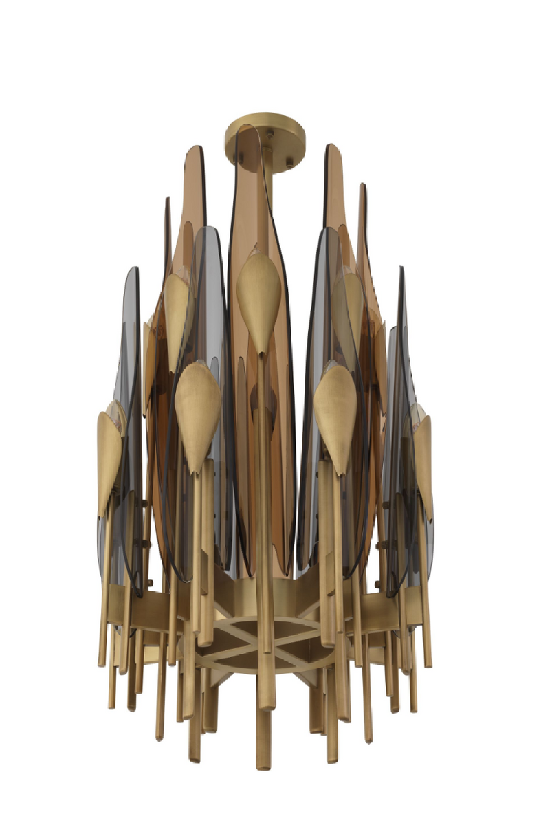 Lámpara de Techo Vertical Dorada | Eichholtz Sky | Oroa.es