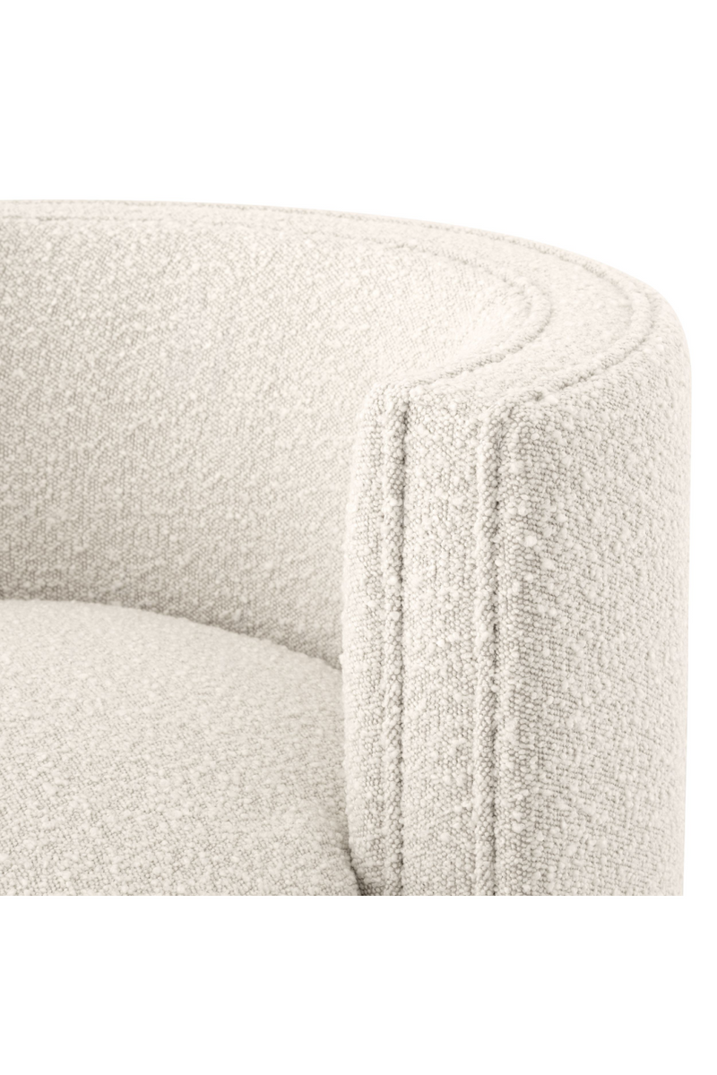 Sillón Giratorio Bouclé Crema | Eichholtz Amanda | OROA.es