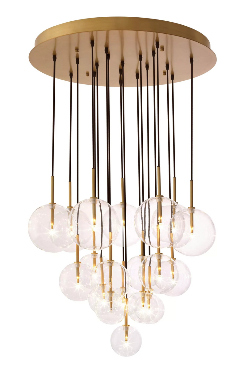 Lámpara de Techo de Latón con 12 esferas | Eichholtz Aulani  | Oroa.es