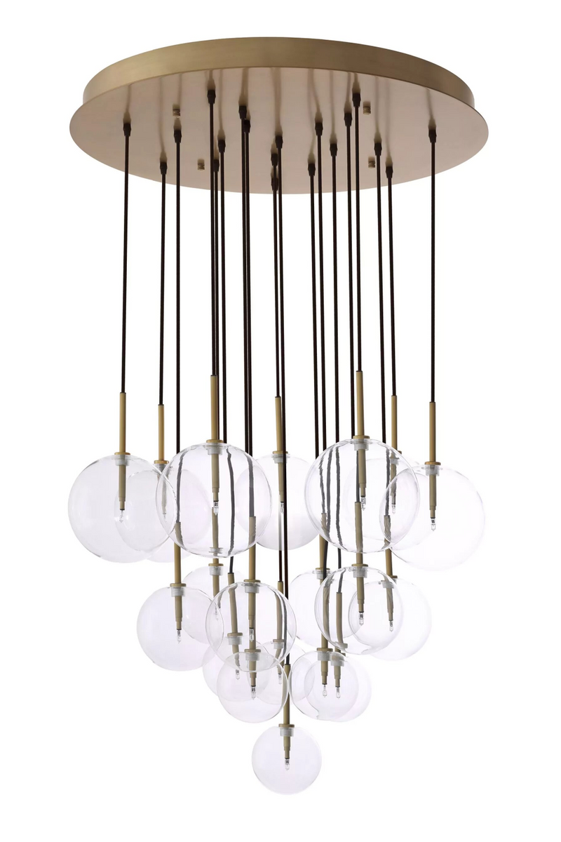 Lámpara de Techo de Latón con 12 esferas | Eichholtz Aulani  | Oroa.es
