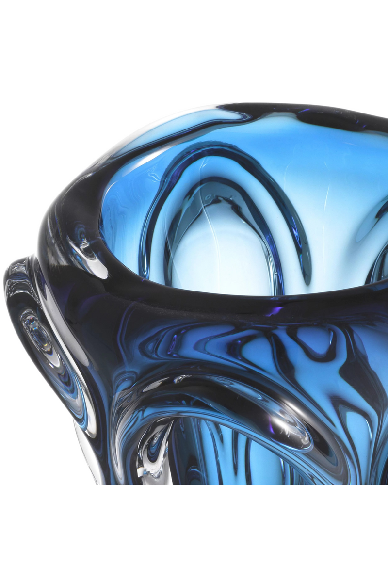 Jarrón Azul de Vidrio Soplado | Eichholtz Aila S | OROA.es