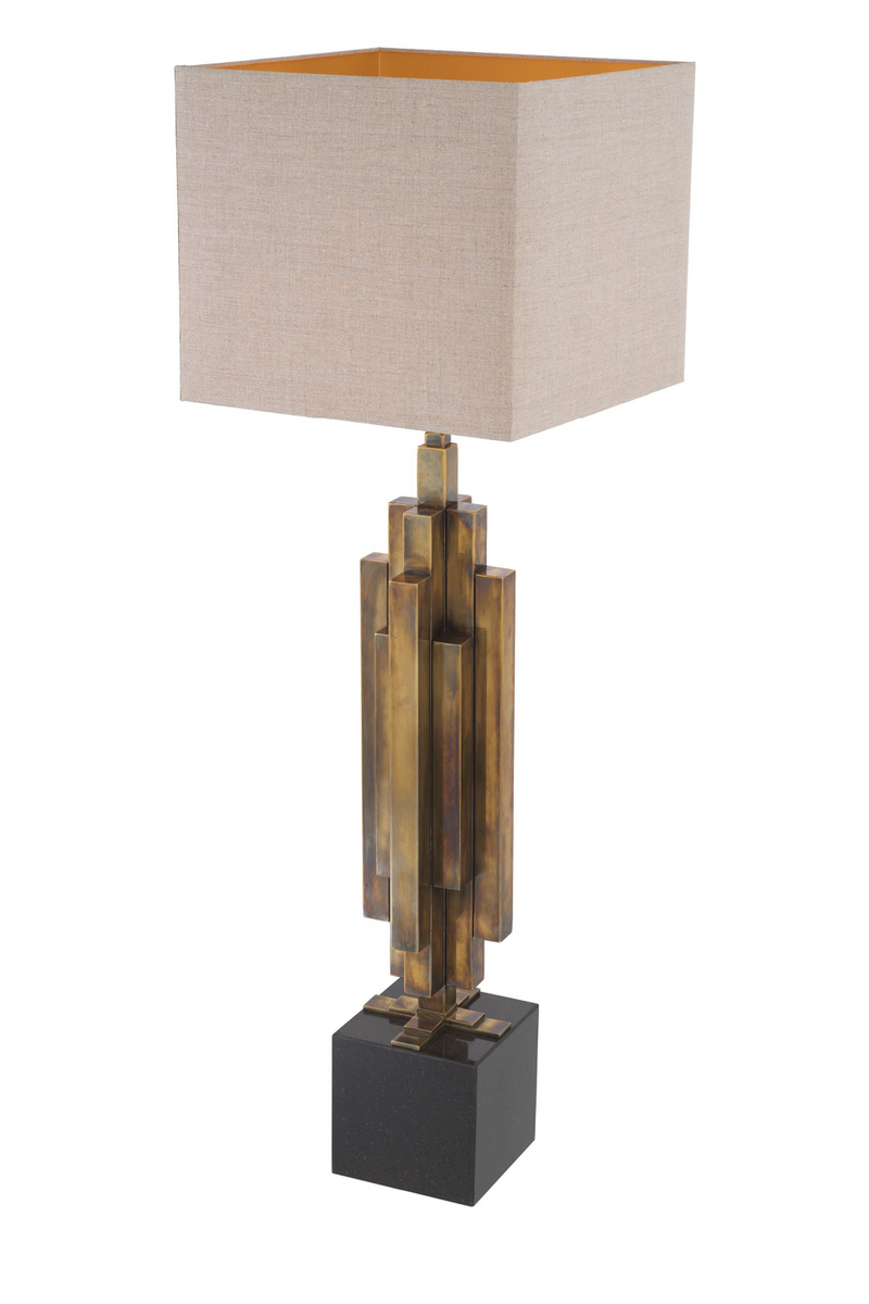 Lámpara de Mesa de Latón y Granito | Eichholtz Lambert  | Oroa.es