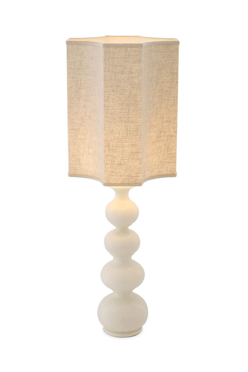 Lámpara de Mesa en Cerámica Blanca | Eichholtz Mabel | Oroa.es