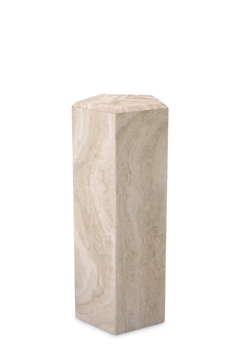 Columna Decorativa en Travertino | Eichholtz Cuneo S | Oroa.es