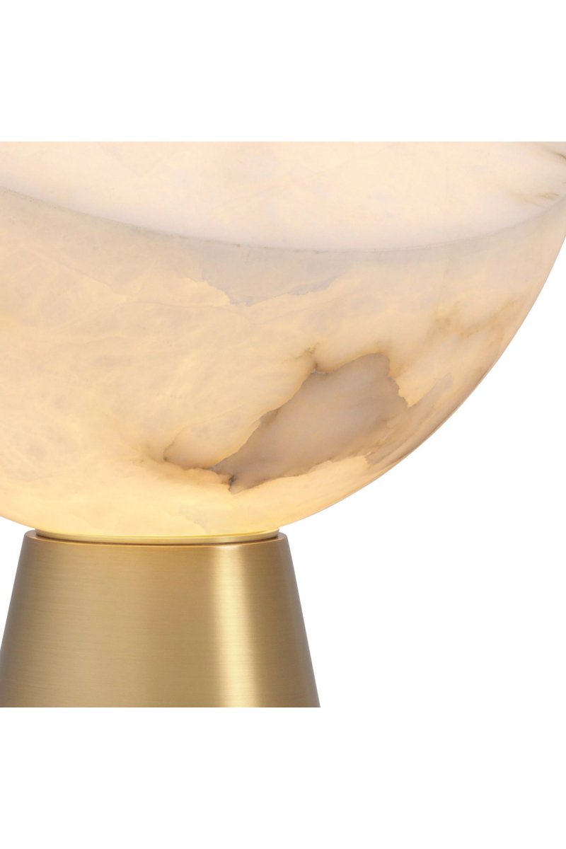 Lámpara de Mesa en Latón y Alabastro | Eichholtz Chamonix | Oroa.es