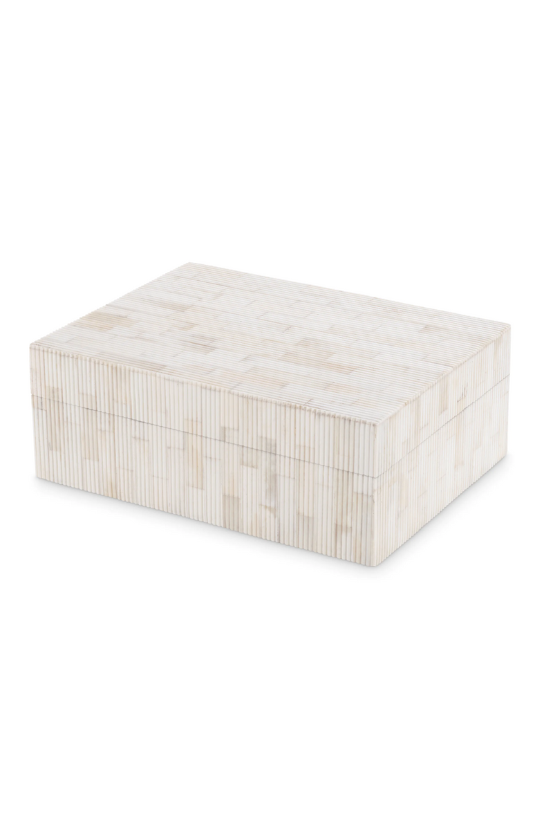 Caja Decorativa de Madera Marfil | Eichholtz Scoop S | Oroa.es