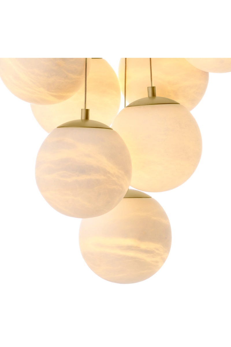 Lámpara con 13 Esferas en Alabastro | Eichholtz Sphinx | Oroa.es
