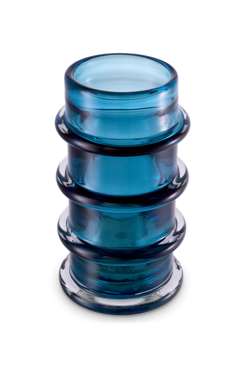 Jarrón de Vidrio Soplado Azul | Eichholtz Bloom | Oroa.es