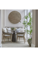 Cojín Cuadrado Bouclé Marfil con Flecos | Andrew Martin Huntsman | Oroa.es