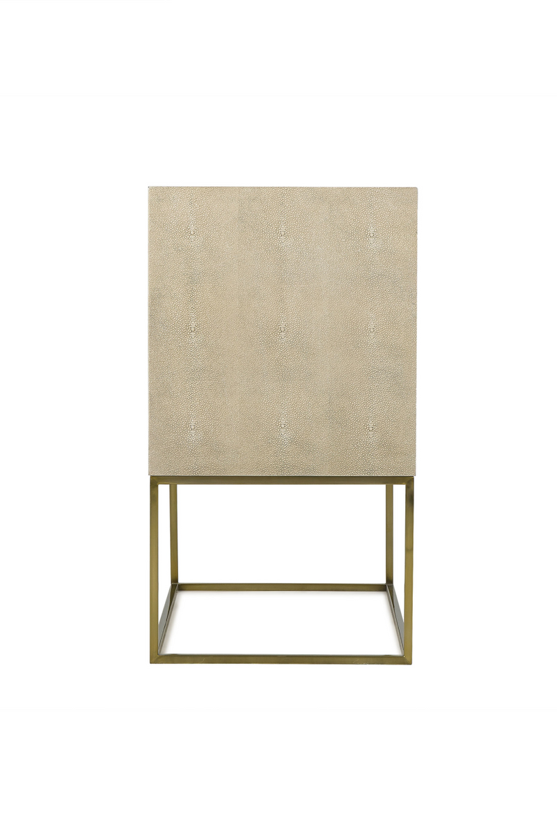 Cream Contemporary Three Drawer Nighstand | Andrew Martin | OROA