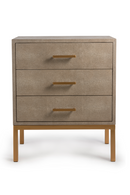 Cream Shagreen Side Chest | Andrew Martin Jasper | OROA