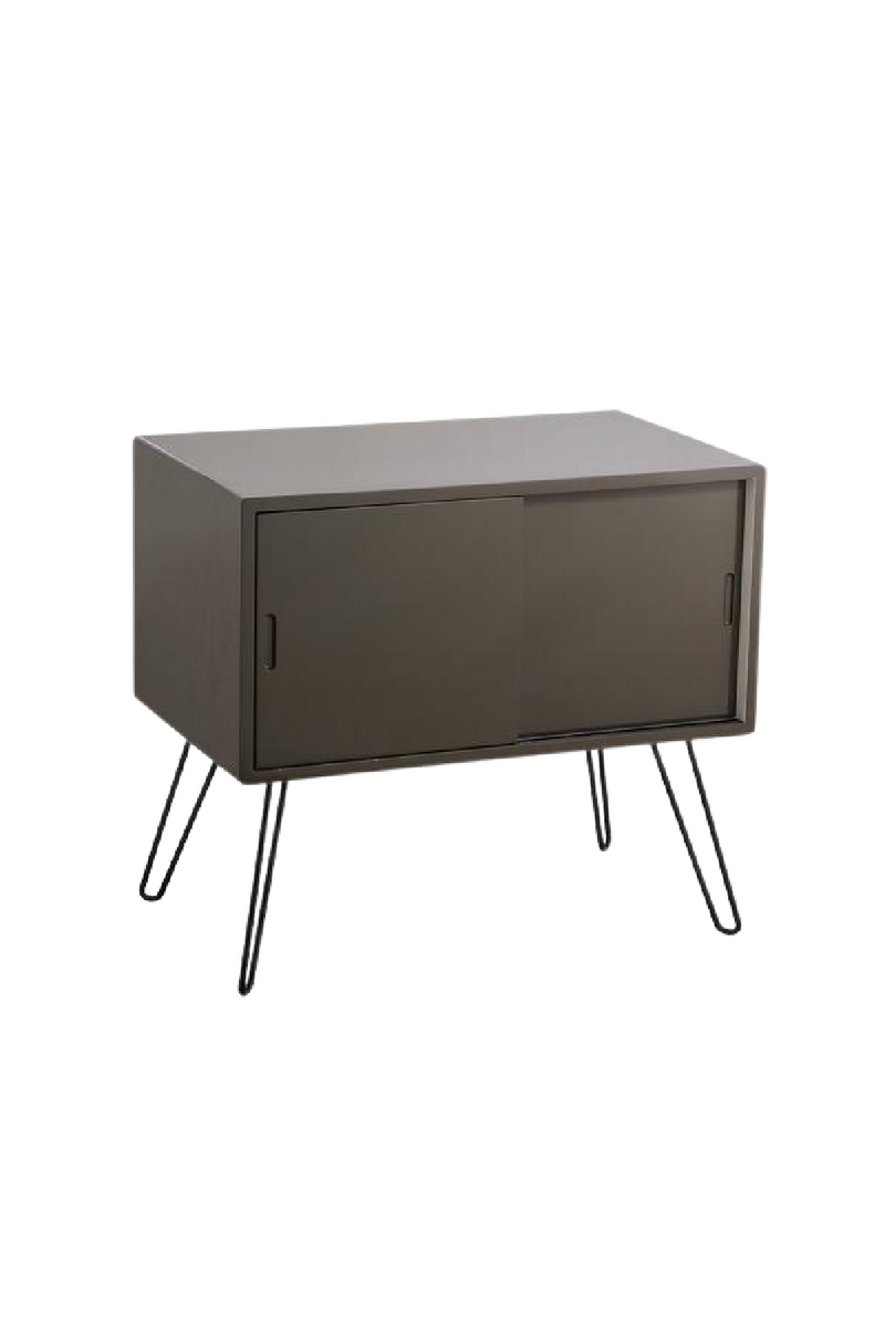 Khaki Sliding Door Nightstand | Andrew Martin Mondrian | OROA