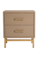 Cream Textured Rattan Bedside Table | Andrew Martin Hesta | OROA