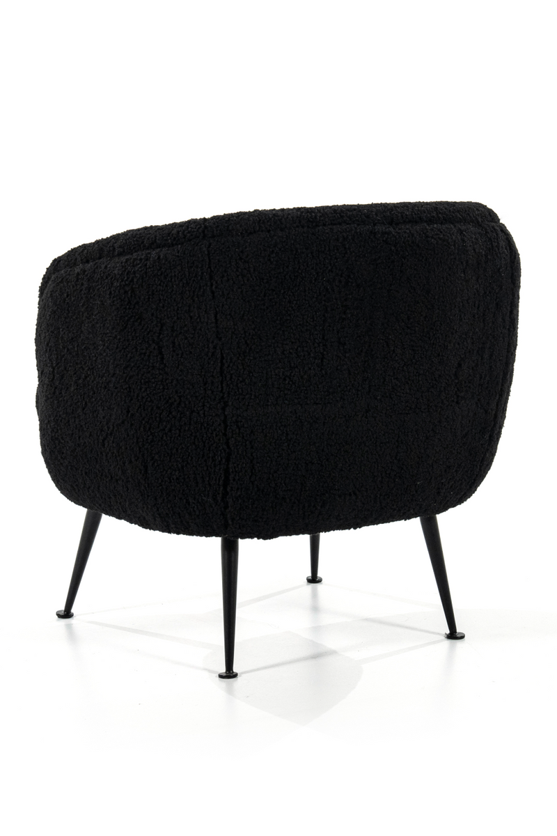 Sillón de Tejido Borreguito Vegano Negro | OROA Home Babe | Oroa.es