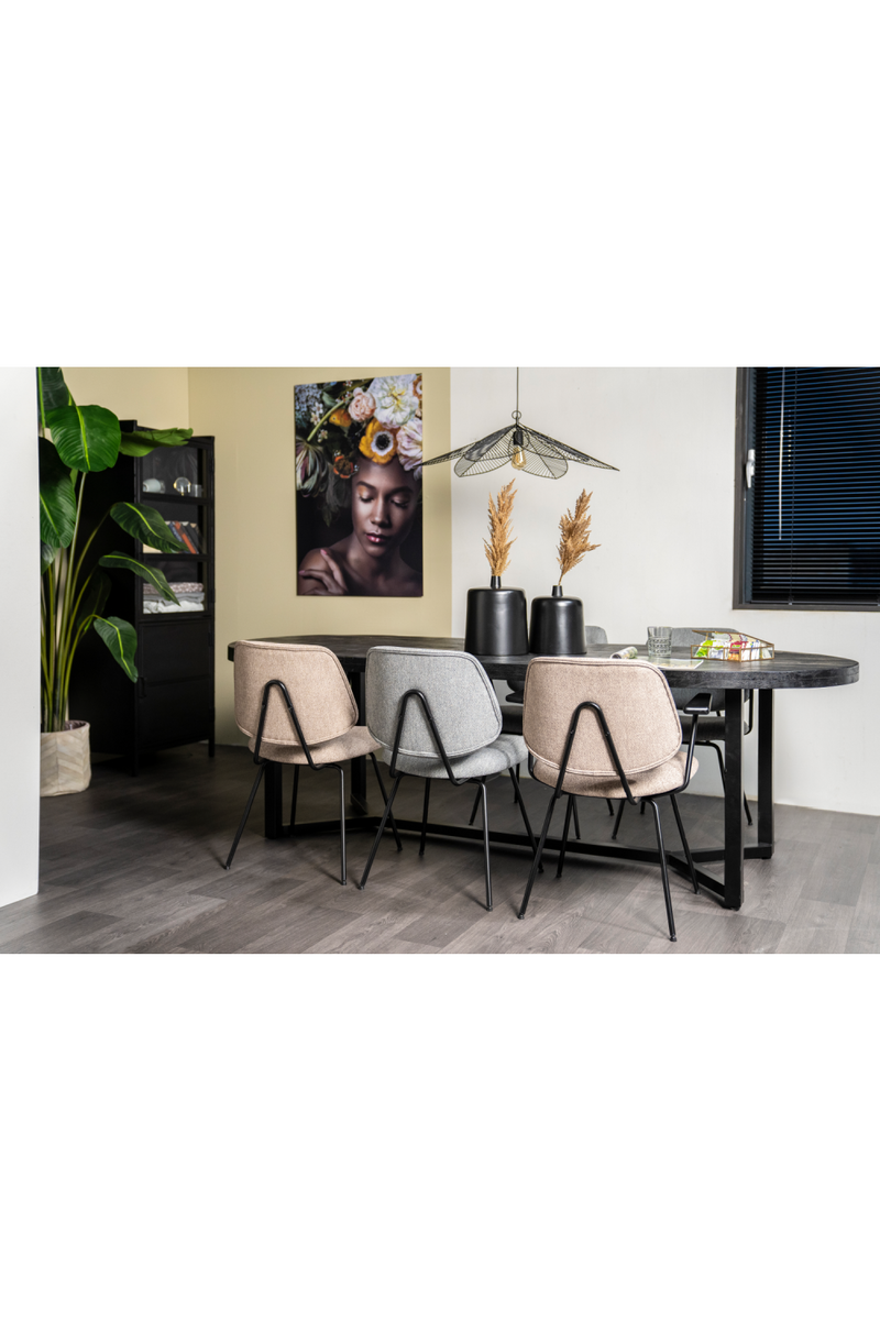 Silla de Comedor con Reposabrazos Rosa | OROA Home Lynn | Oroa.es