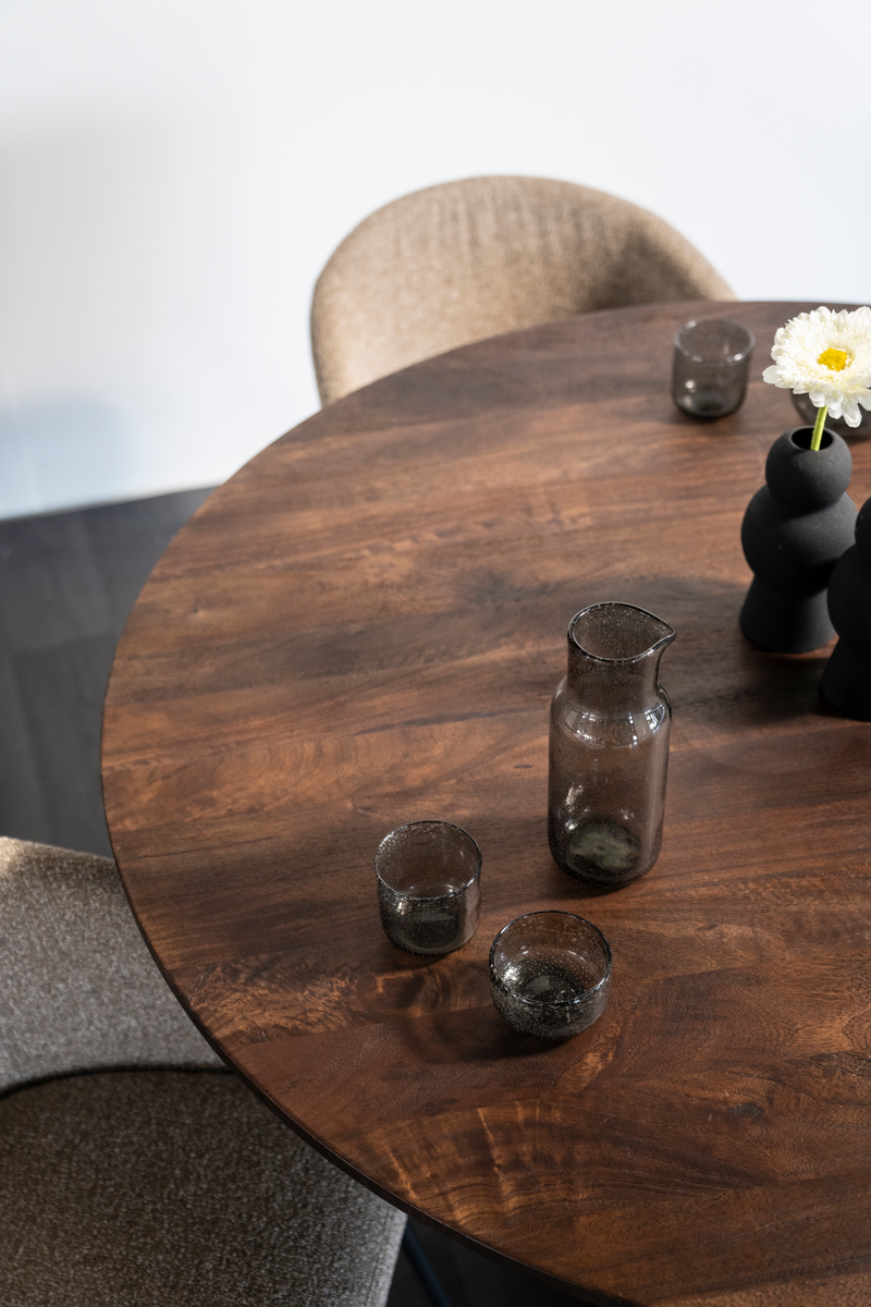 Mesa de Comedor con Pedestal de Madera | OROA Home Aron | Oroa.es