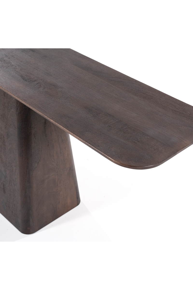 Mesa Consola con Pedestal de Madera | OROA Home Aron | Oroa.es