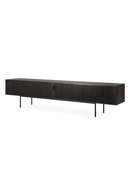 Mueble de TV de Teca Negro | Ethnicraft Roller Max | Oroa.es