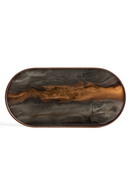 Bandeja Oblonga de Vidrio Pintado a Mano | Ethnicraft Organic | Oroa.es