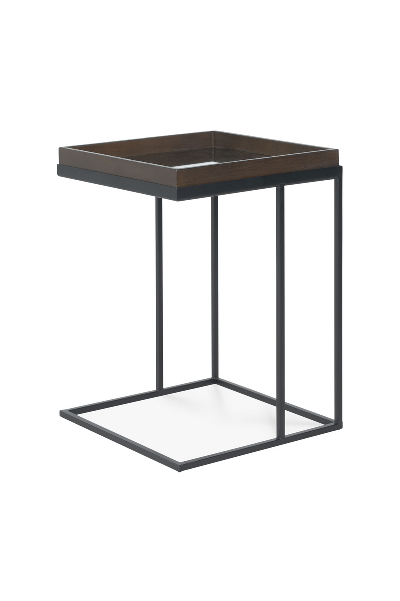 Mesa Auxiliar de Madera y Metal | Ethnicraft Square| Oroa.es