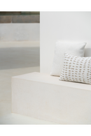 Cojín de Exterior Cuadrado Bouclé Light | Ethnicraft White Structure | Oroa.es