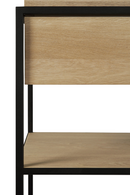 Mesa Consola Rectangular con 2 Cajones | Ethnicraft Monolit | Oroa.es