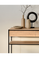 Mesa Consola Rectangular con 2 Cajones | Ethnicraft Monolit | Oroa.es