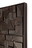Arte Mural Rectangular de Madera | Ethnicraft Bricks | Oroa.es