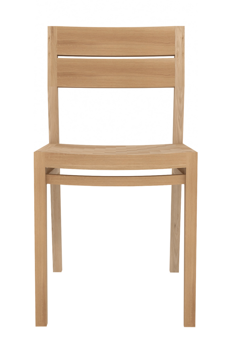 Silla de Comedor de Roble Barnizado | Ethnicraft EX 1 | Oroa.es