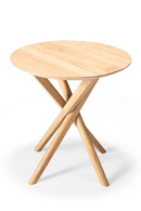 Mesa Auxiliar Redonda con Patas Cruzadas | Ethnicraft Mikado | Oroa.es