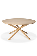 Mesa de Comedor Redonda de Roble | Ethnicraft Mikado | Oroa.es