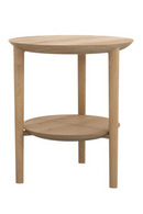 Mesa Auxiliar Circular de Roble Macizo | Ethnicraft Bok | Oroa.es