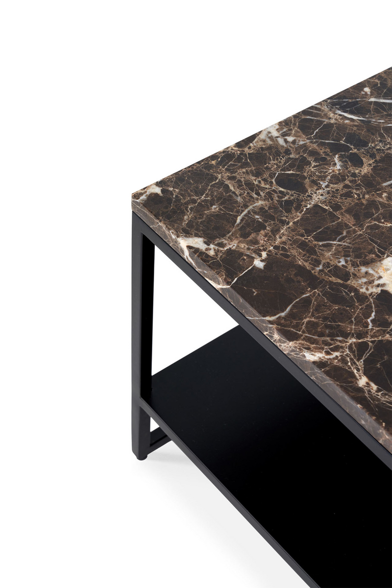 Mesa de Centro Rectangular de Mármol Oscuro | Ethnicraft Stone | Oroa.es