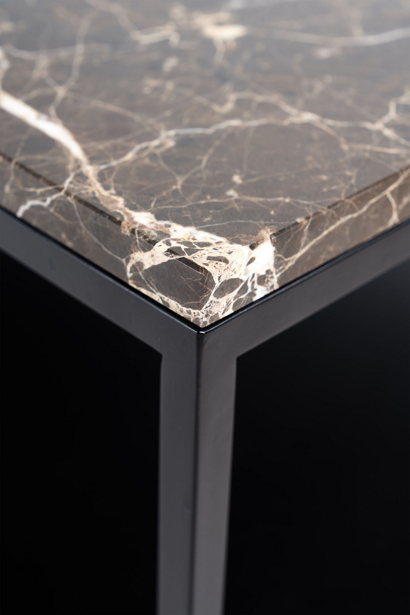 Mesa de Centro Rectangular de Mármol Oscuro | Ethnicraft Stone | Oroa.es