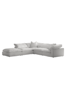 Chalk White Linen Sectional Sofa L | Andrew Martin Truman | OROA